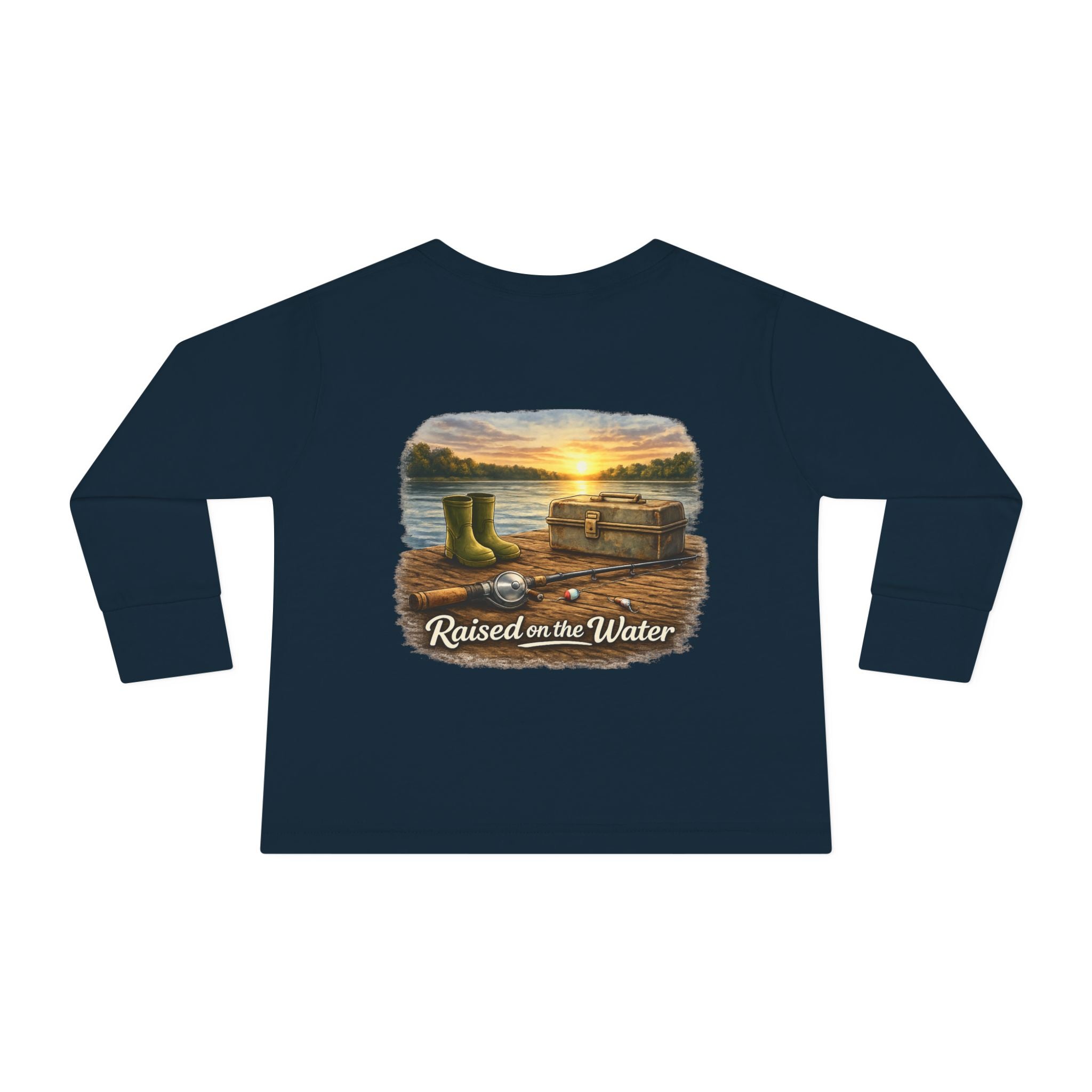 Raised On The Water Toddler LS Tee | Wing & Water Co.