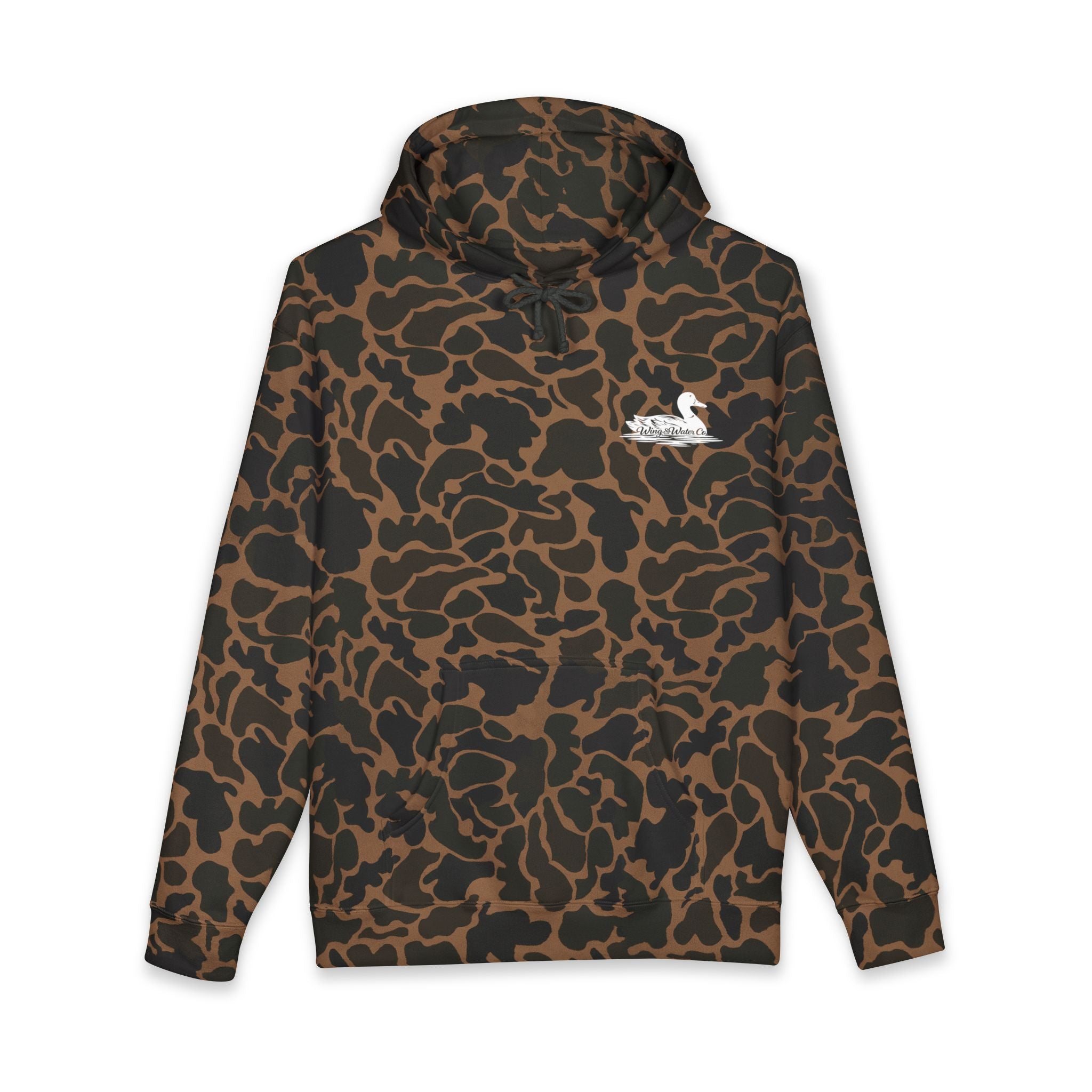 Camo Duck Logo Hoodie | Wing & Water Co.