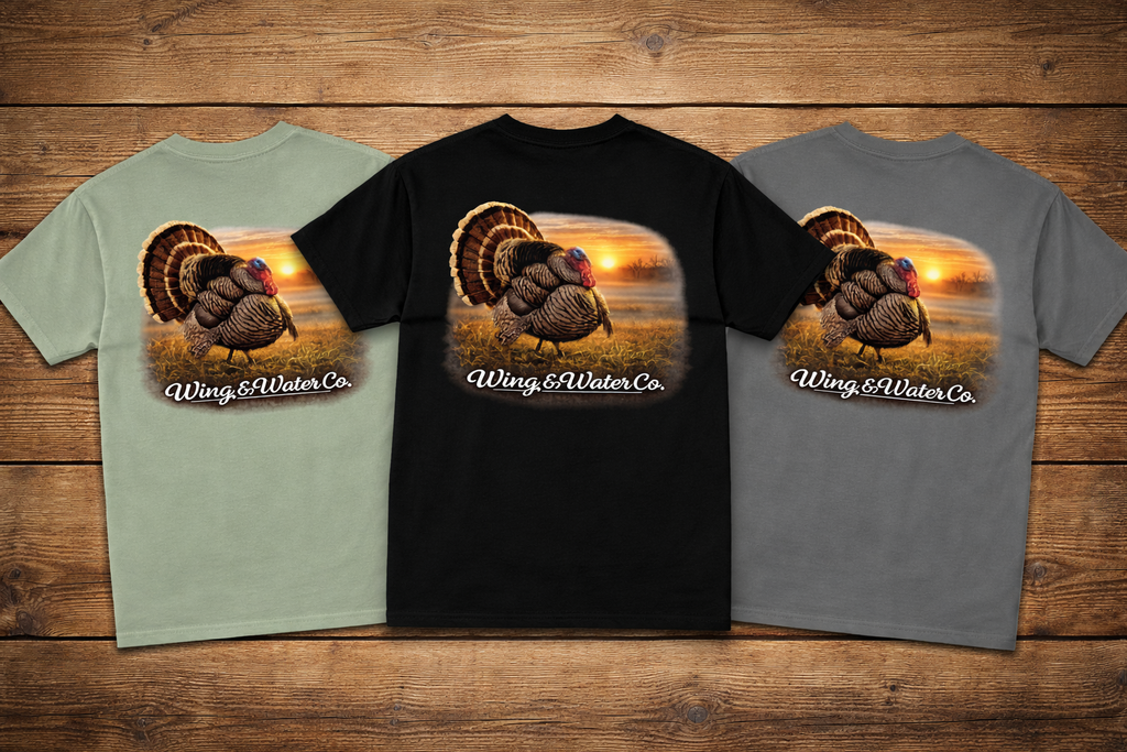 Sunrise Strut Wild Turkey Tee | Wing & Water Co.
