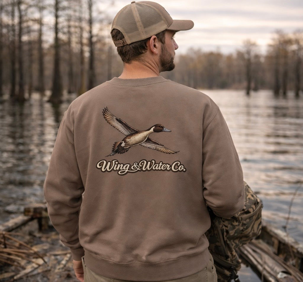 Flying Pintail Crewneck | Wing & Water Co.