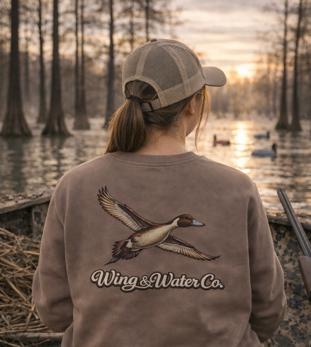 Flying Pintail Crewneck | Wing & Water Co.