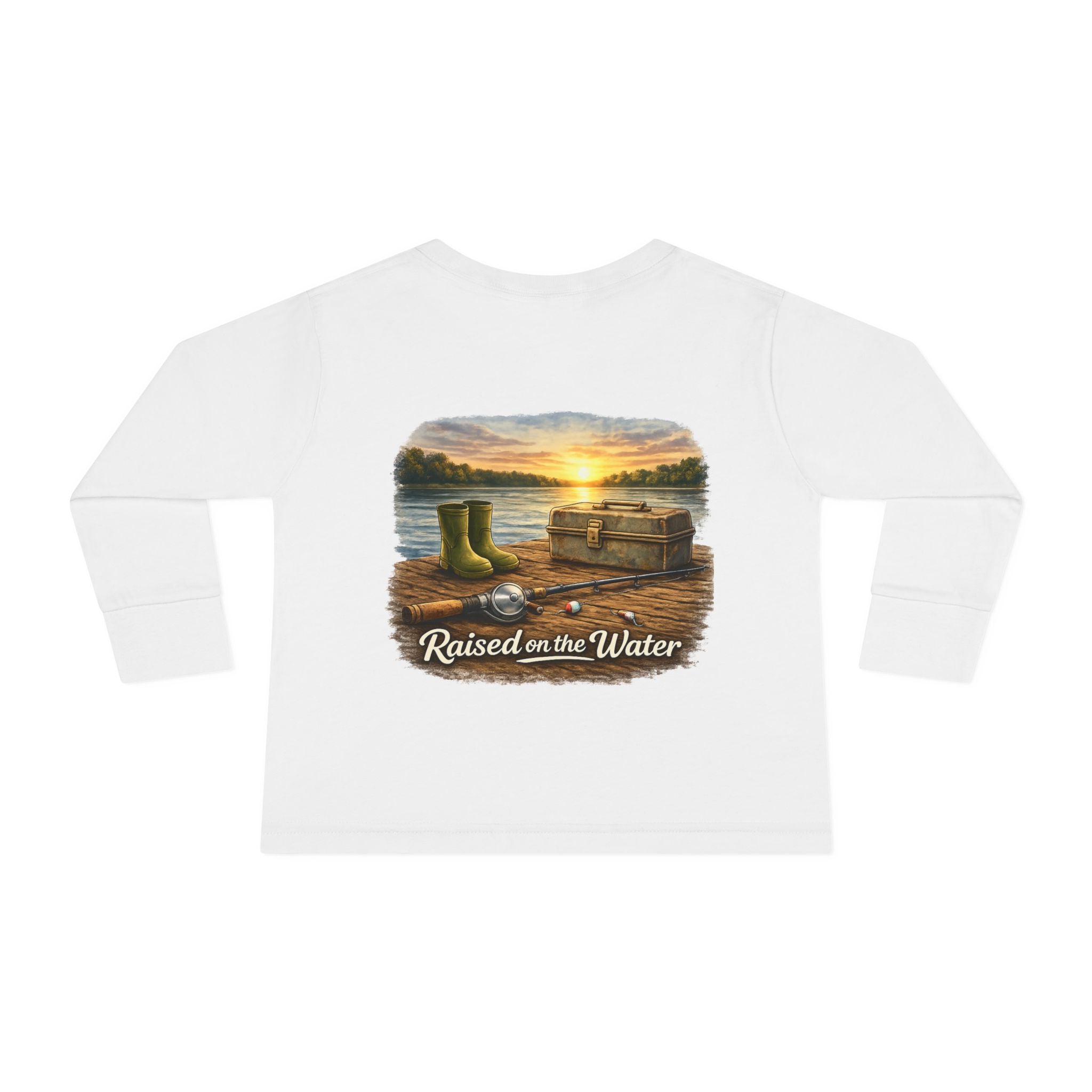 Raised On The Water Toddler LS Tee | Wing & Water Co.