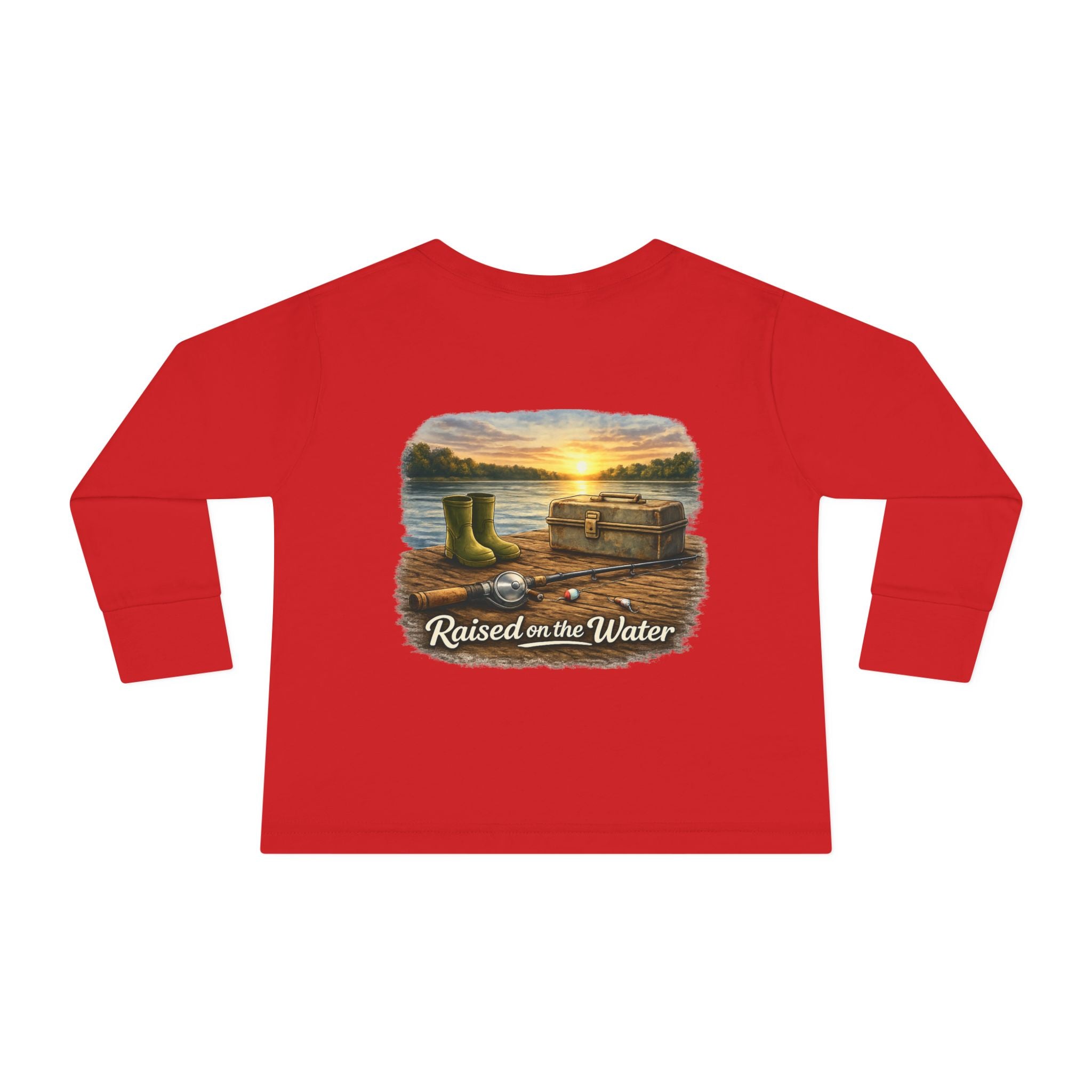 Raised On The Water Toddler LS Tee | Wing & Water Co.